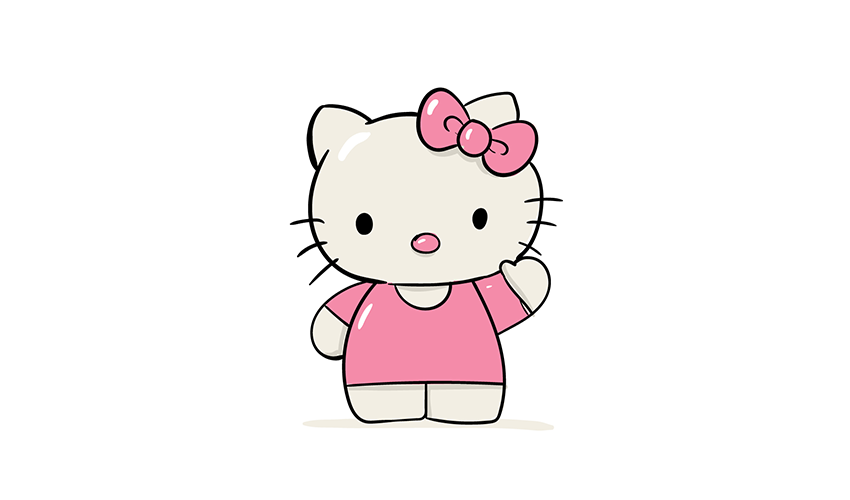 How to draw Hello Kitty
